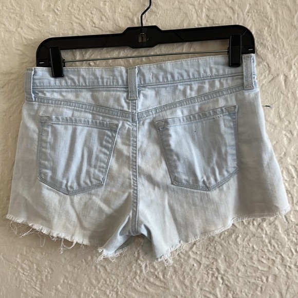 J Brand Cut Off Shorts Addicted Light Wash Denim Raw Hem 25 - Picture 5 of 8